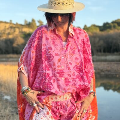 Chemise Arizona rose
