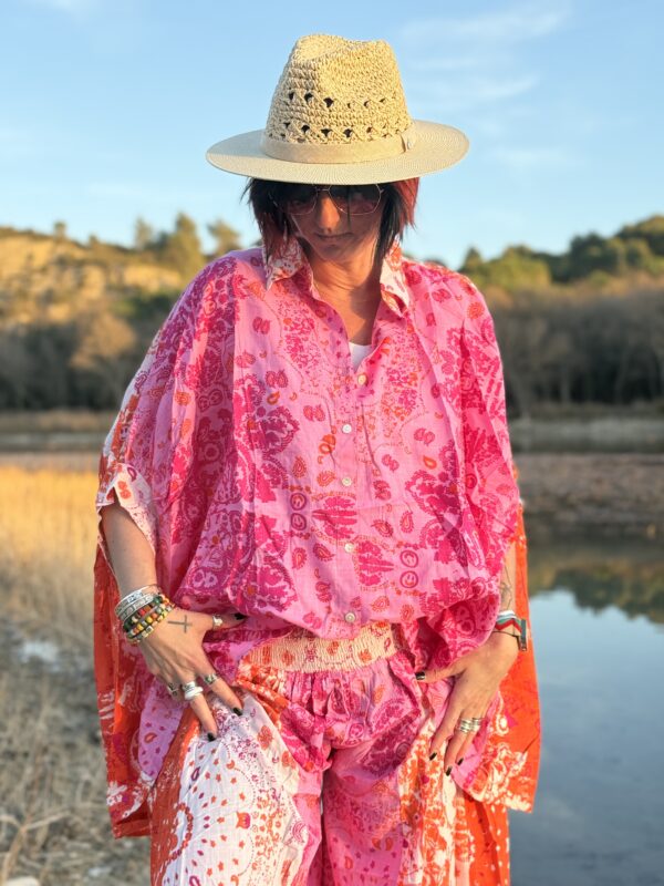 Chemise Arizona rose