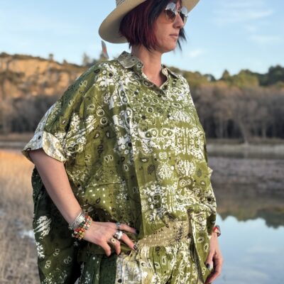 Chemise Arizona vert