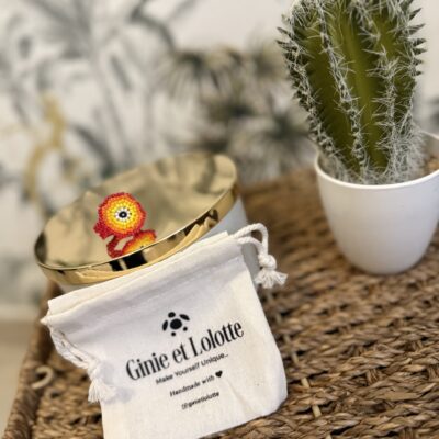 Bague Cooper rouge/jaune