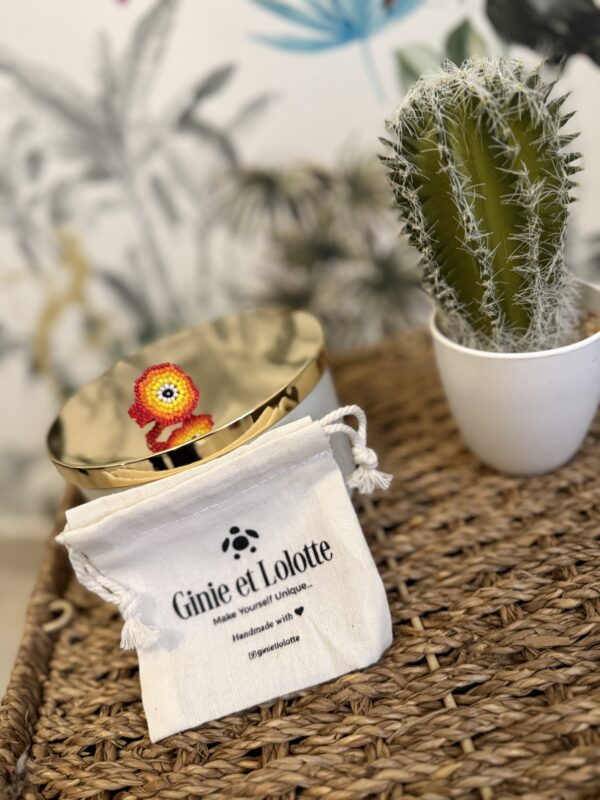 Bague Cooper rouge/jaune