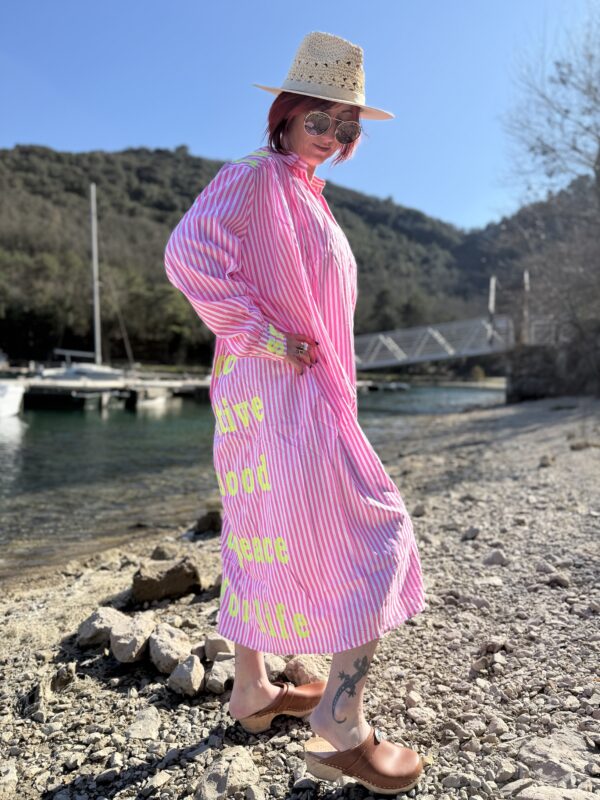 Robe chemise Sunny rose