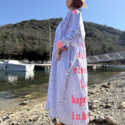 Robe chemise Sunny bleue