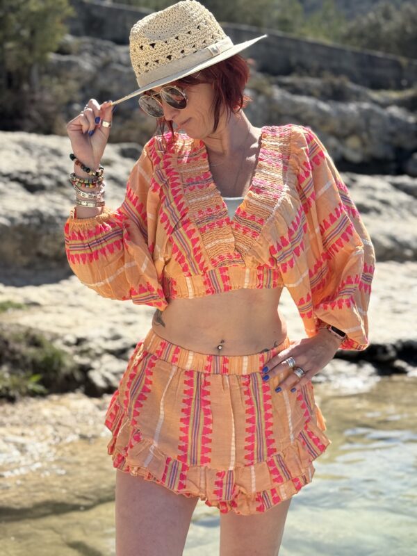 Ensemble Sunset orange /rose