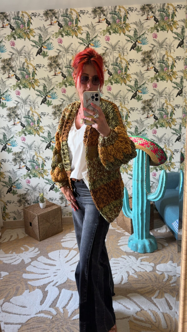 Gilet bohème chunky