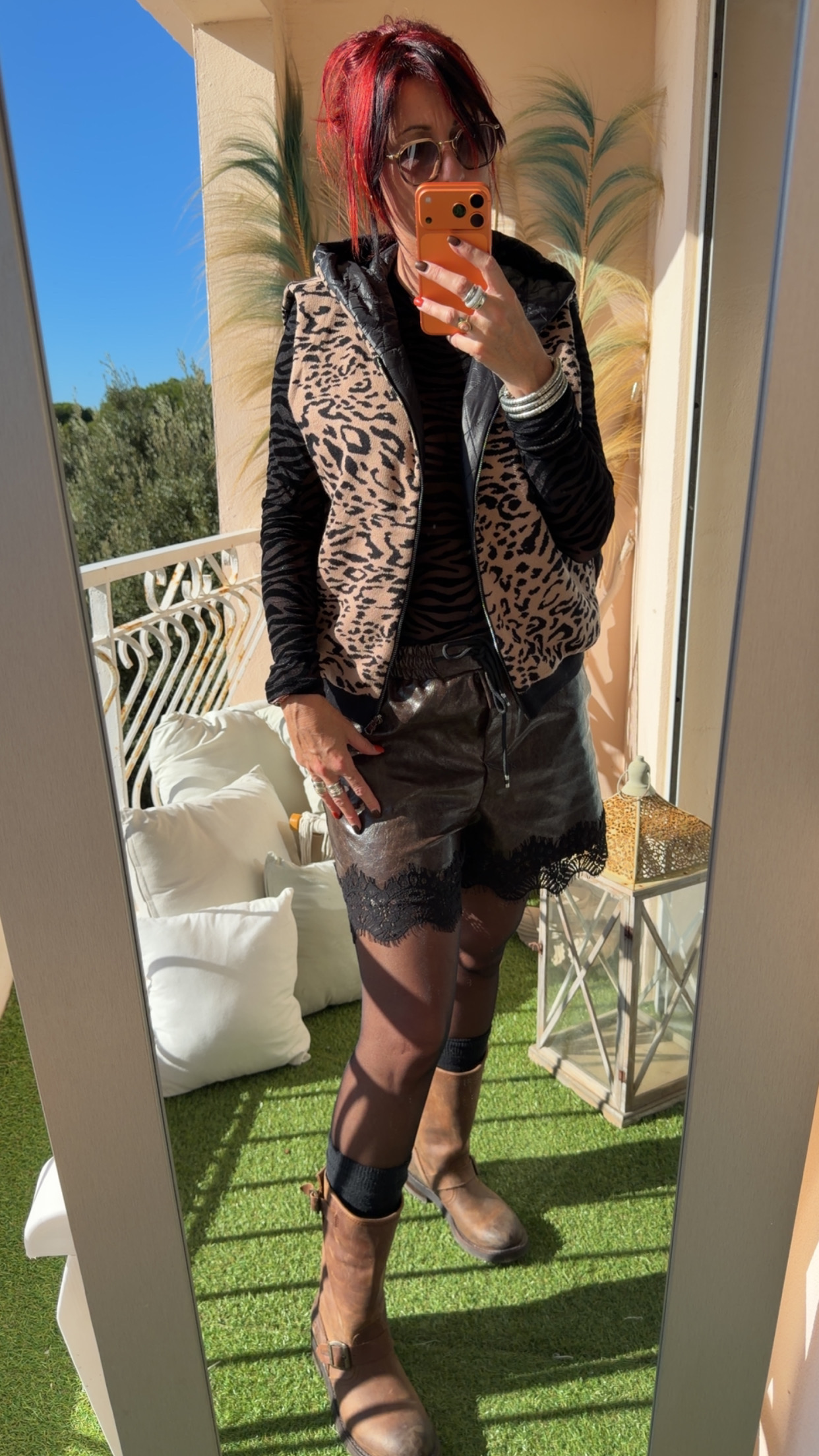 Short Lace Wild Brown