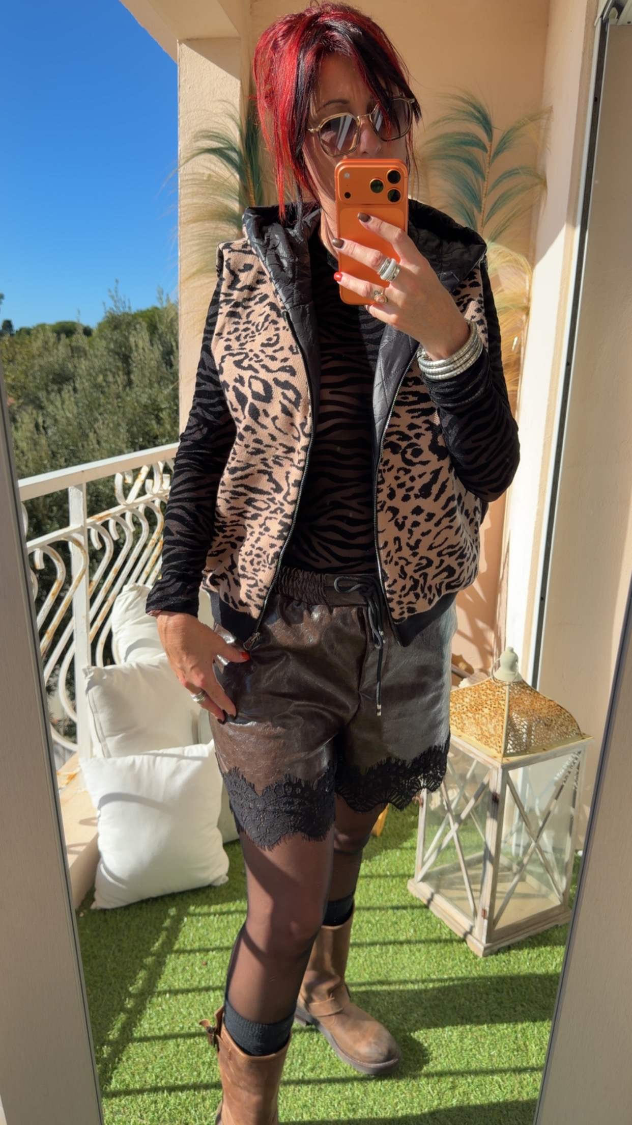 Short Lace Wild Brown